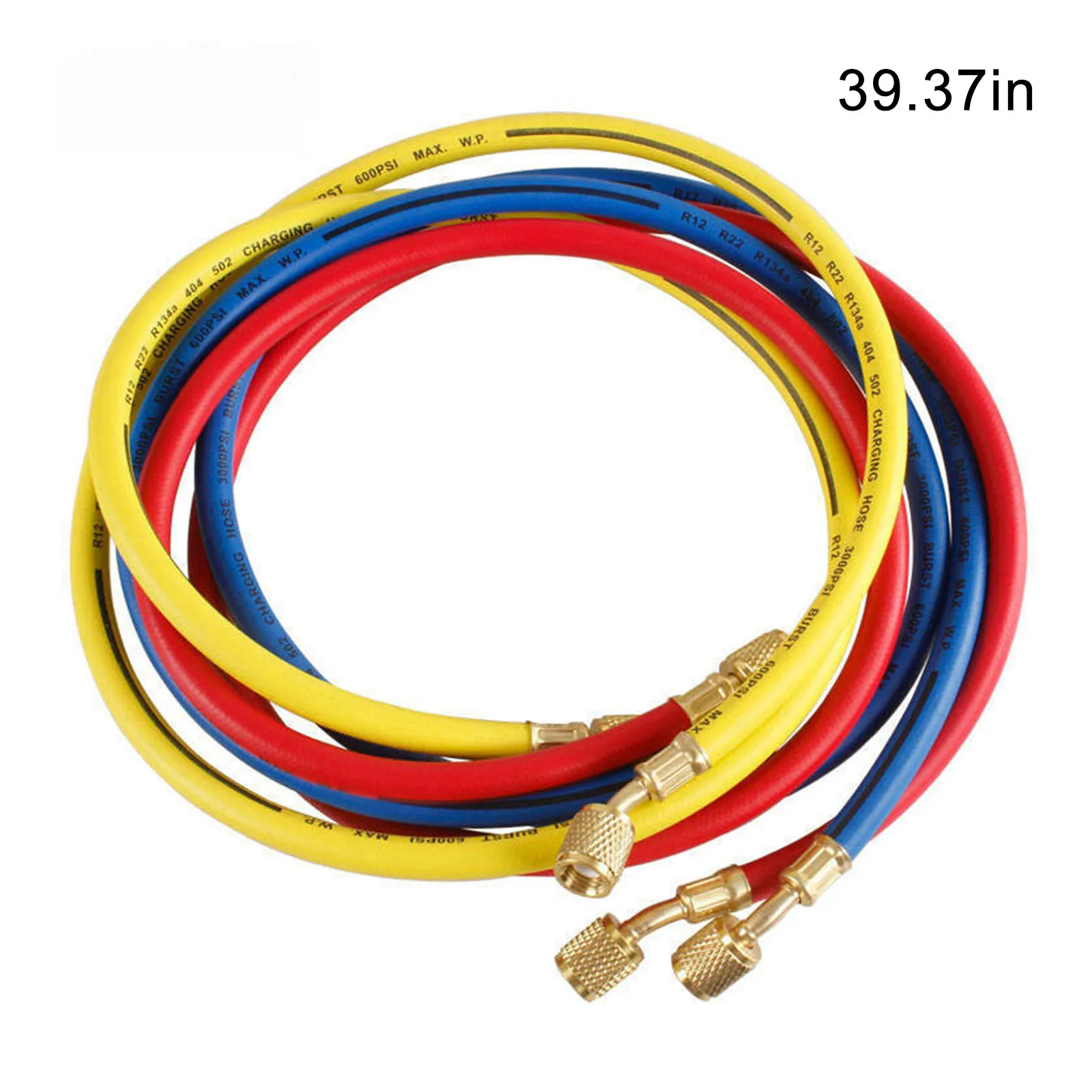 

Car " AC Charging Hoses Tube for R134a R12 R22 R404 R502 Air Conditioning Refrigerant Tube 300-600 A20 1/4" Thread Hose