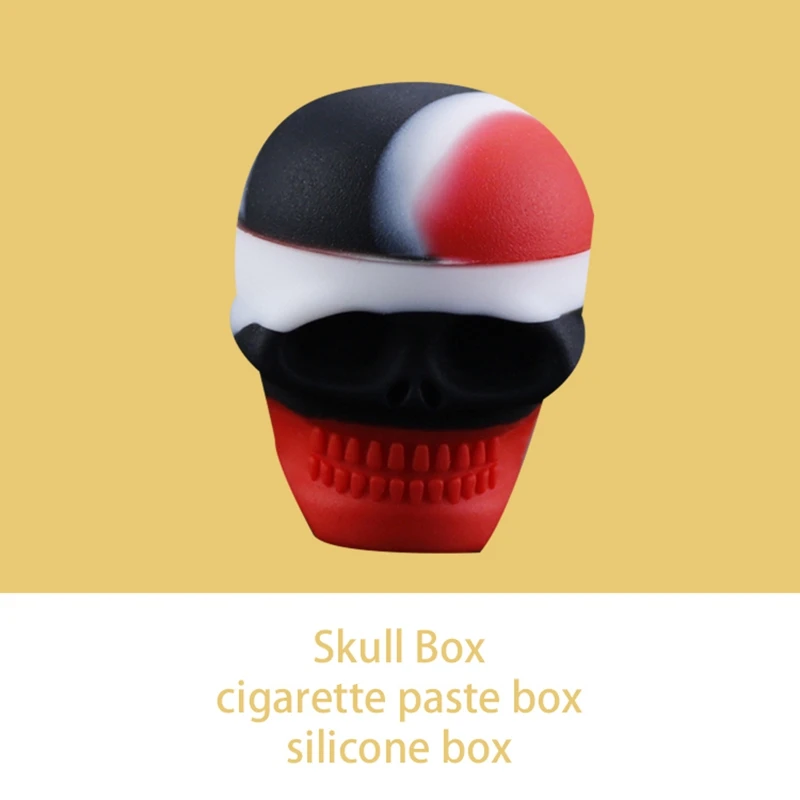 

Mini Size 3ml Skull Style Silicone Wax Concentrate Oil Container Jar For Bho Slick Butane Hash Dab Silicon Wax Jar Recipiente