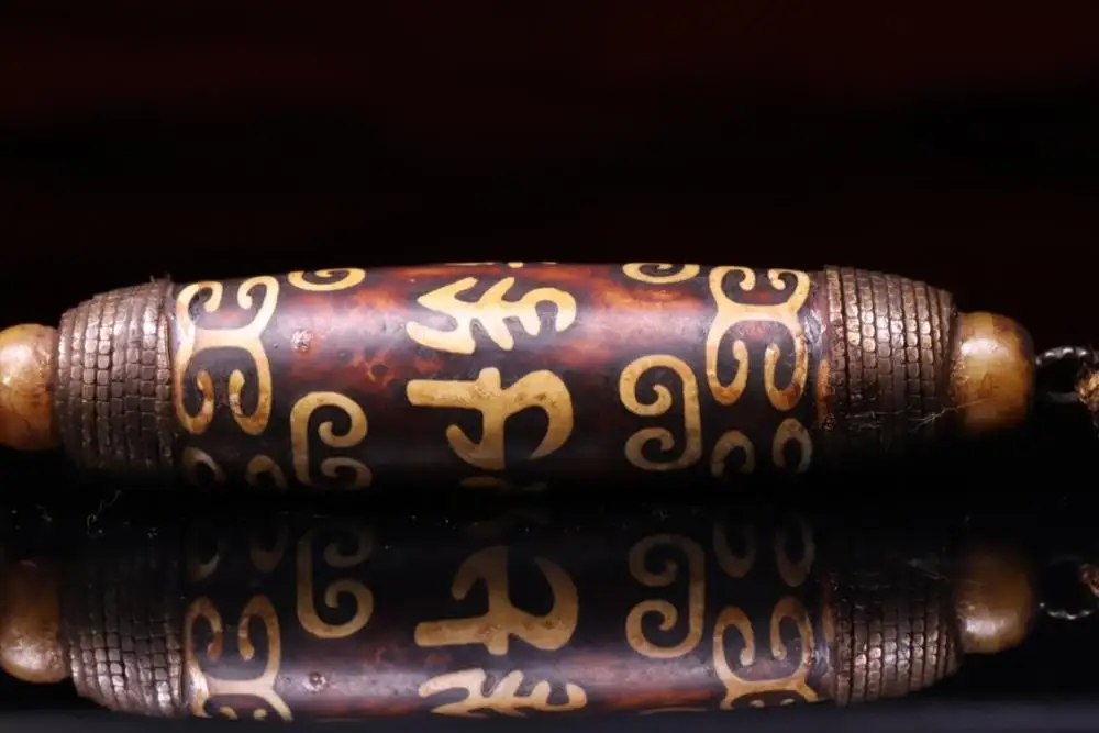 

wedding decoration Tibetan agate dzi beads collected in Tibetan monasteries, dzi beads carved Buddhist motifs Pendant