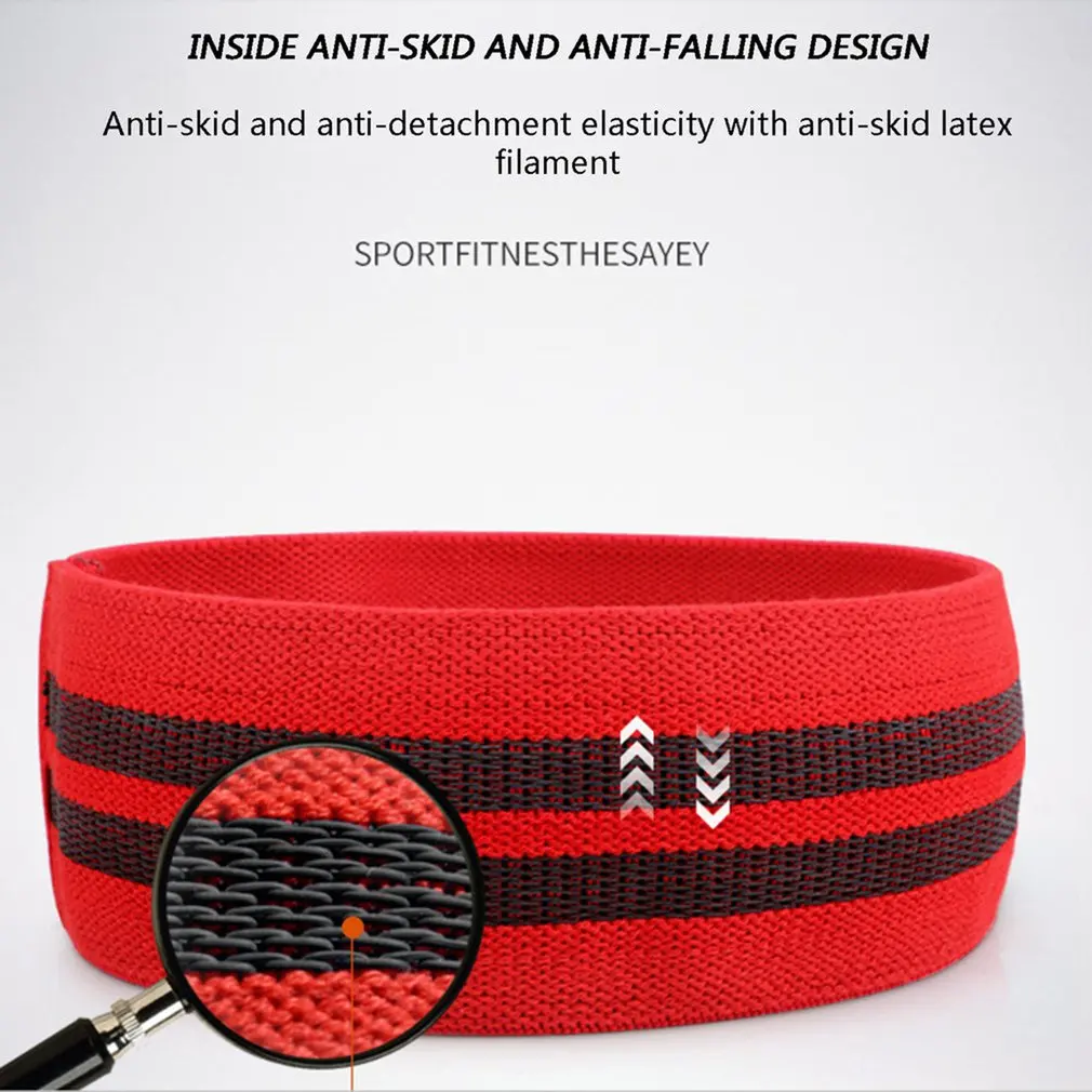 

1 Pcs Yoga Gym Fitness Pull Band Hip Loop Elastic Band Stretching Non-Slip Soft Resistance Bands Exercise Legs Band Loop