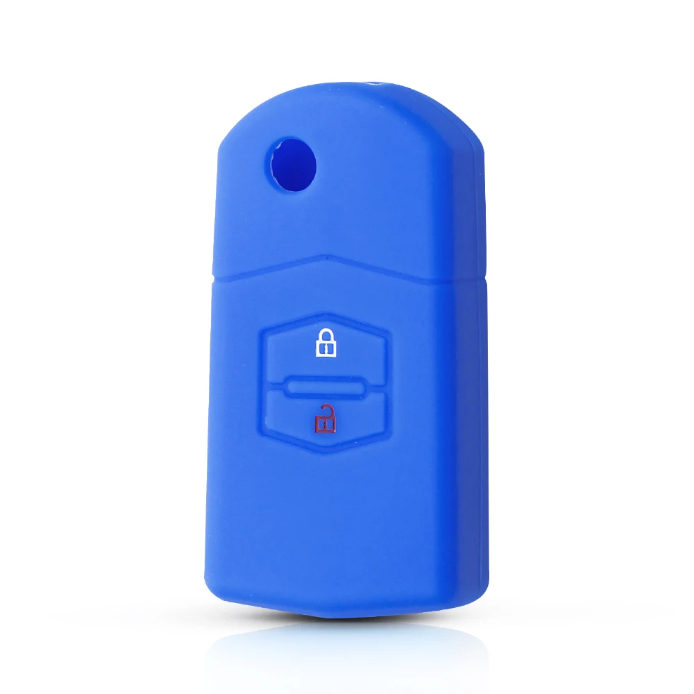 Силиконовый чехол KEYYOU для дистанционного ключа складной с 2 кнопками Mazda M3 Axela M6