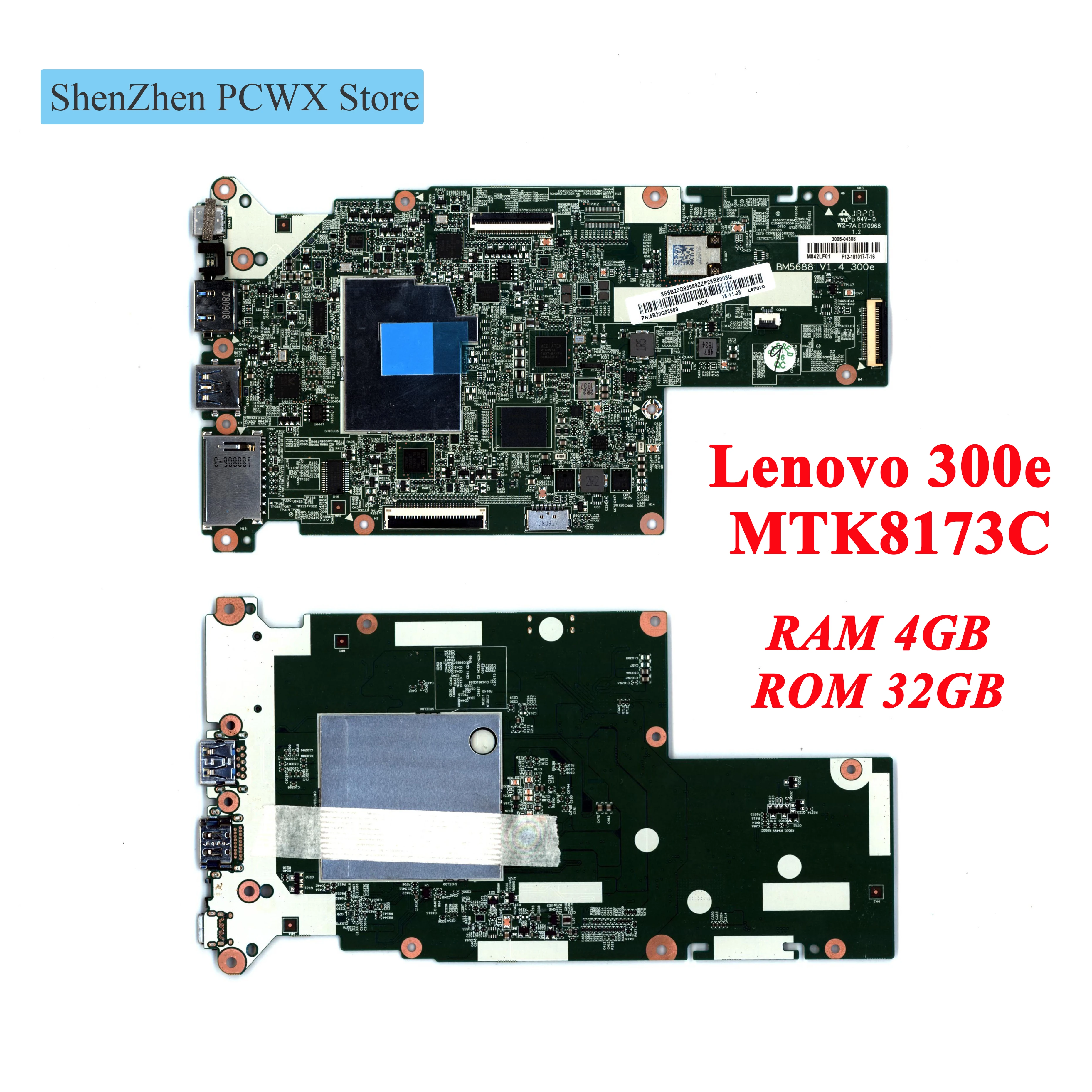 Для Lenovo 300e Chromebook MBB 81H0 5B20Q93989 Системные платы RAM 4 Гб ROM 32 ГБ UMANOK интегрированная