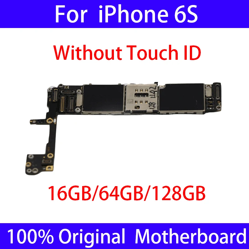 100%Original For iPhone 6 6p Factory Unlocked Motherboard iPhone6 Plus 6S logic board mainboard NO Touch ID cases | Мобильные