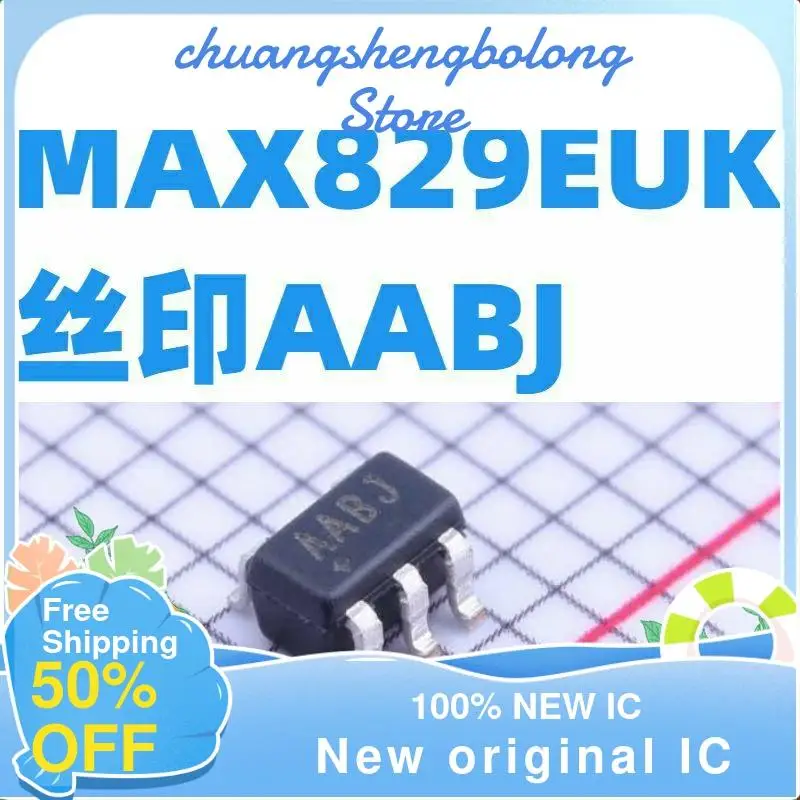 

10-200PCS MAX829EUK MAX829 AABJ SOT23/5L MAX New original IC Adjustable switching regulator