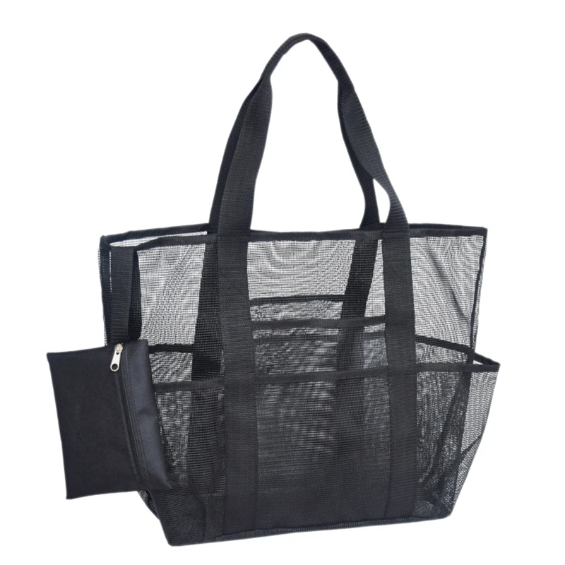 

Mesh Beach Bag Children Sand Away Toys Clothes Towel Bag for Beach Picnic