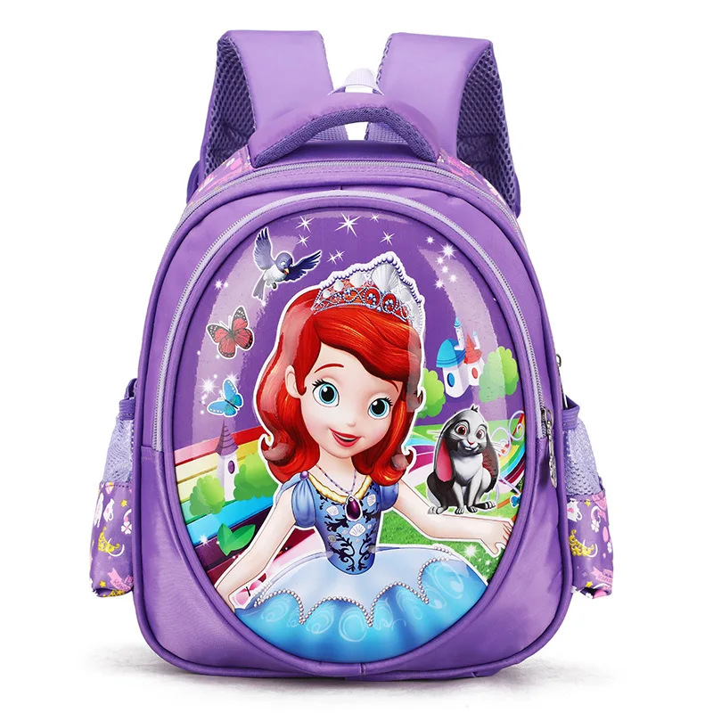 Disney 1-3 grade schoolbags girl Snow White backpack children cartoon Spiderman Sophia boys and girls travel | Багаж и сумки