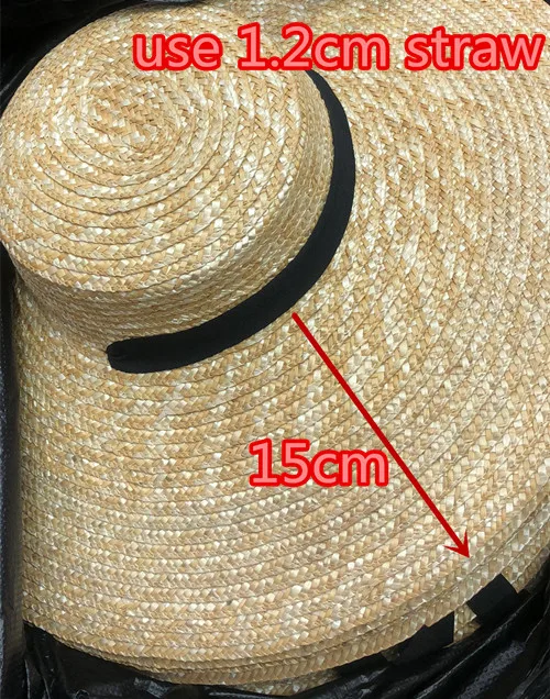 1.2cm straw Лидер продаж, различные Дешевые качества, ручная работа, соломенная дизайнерская Стильная шляпа с ветровыми полями, для отдыха на пляже, Длинная лента, Женская Шляпа Fedora, женская шляпа - Цвет: 1.2cm straw