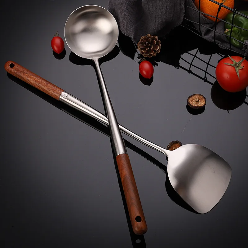 mhntlos stainless steel scoop filter grease spoon colander spoon soup oil separation cooking colander tools kitchen gadgets set free global shipping
