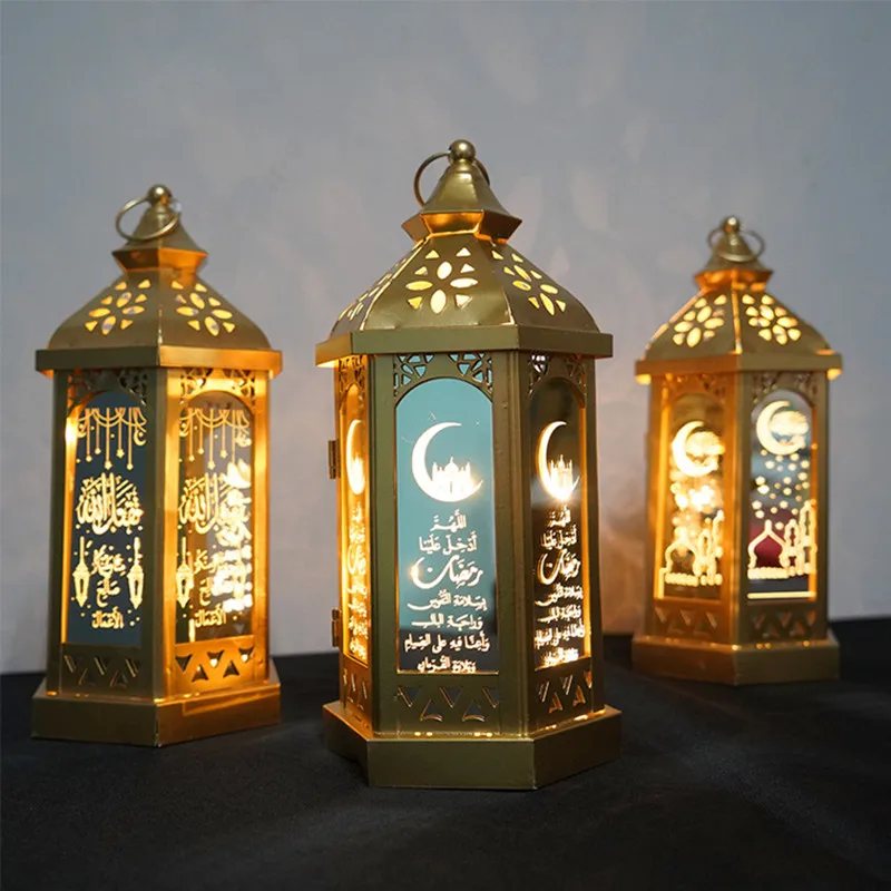 

Ranadan Ramadan LampEidLesser Bairam Custom iron Storm Lantern Craftwork Crafts Arabic Lantern Study Lighting