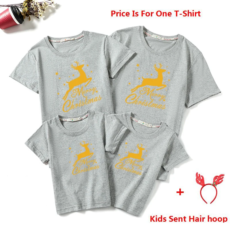 Новые рождественские одинаковые комплекты для семьи 2020 г. Футболка папы мамы