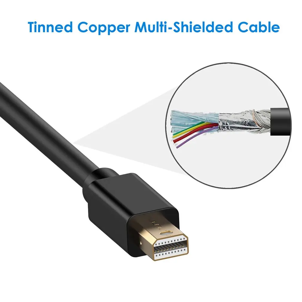 Позолоченный мини-порт дисплея (Mini DP) к DVI совместим с портом Thunderbolt | Электроника