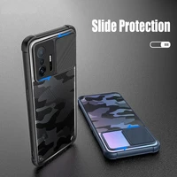 camouflage pattern push window slide phone cover four corner anti fall shockproof protective shell for xiaomi mi 11t pro