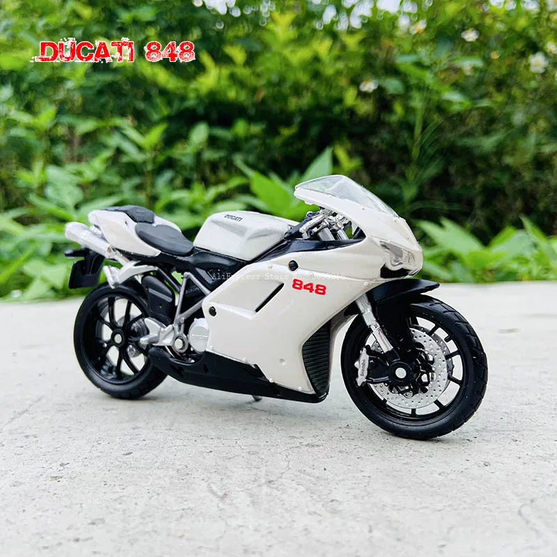 

Maisto 1:18 16 styles Ducati NO848 white original authorized simulation alloy motorcycle model toy car gift collection