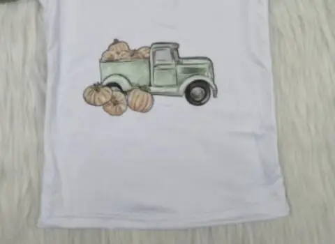 Футболка для мальчиков Топ Хэллоуин детская одежда мальчик Тыква машина модная