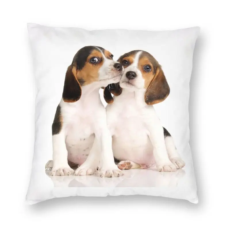 

Модная футболка с принтом милый Бигль собака декоративная наволочка для подушки домашний декоративный изготовленный на заказ животный при...