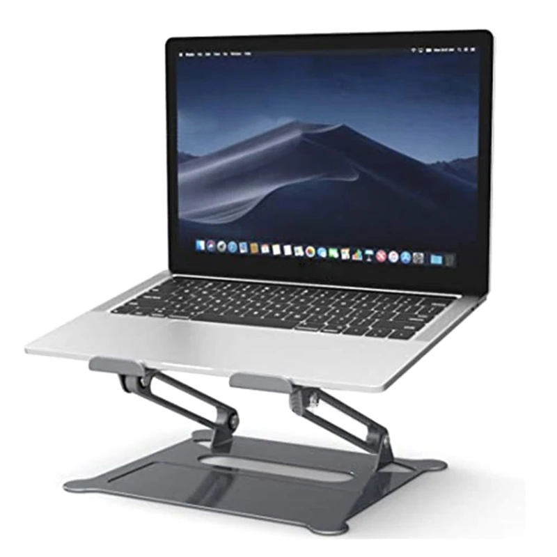 

X7AE Laptop Stand Adjustable Ventilated Portable Laptop Riser Aluminum Foldable Ergonomic Computer Holders 2 Colors to Choose