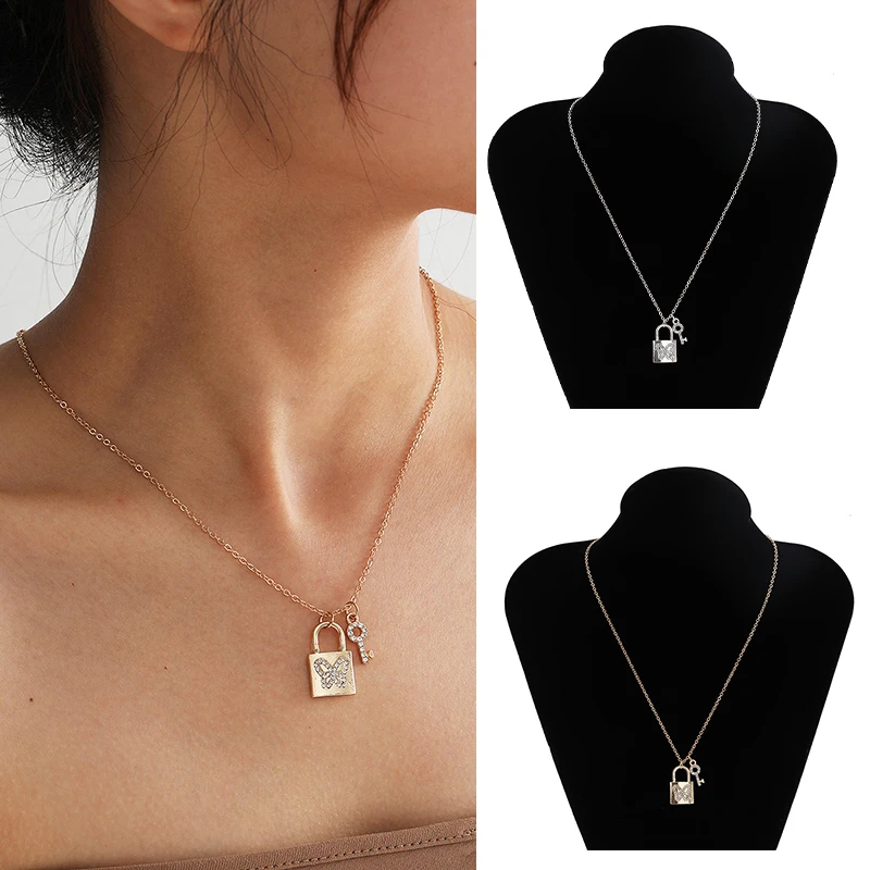 Ретро Totem крест подвеска бабочка ключ кулон чокер ожерелье в стиле панк Висячий