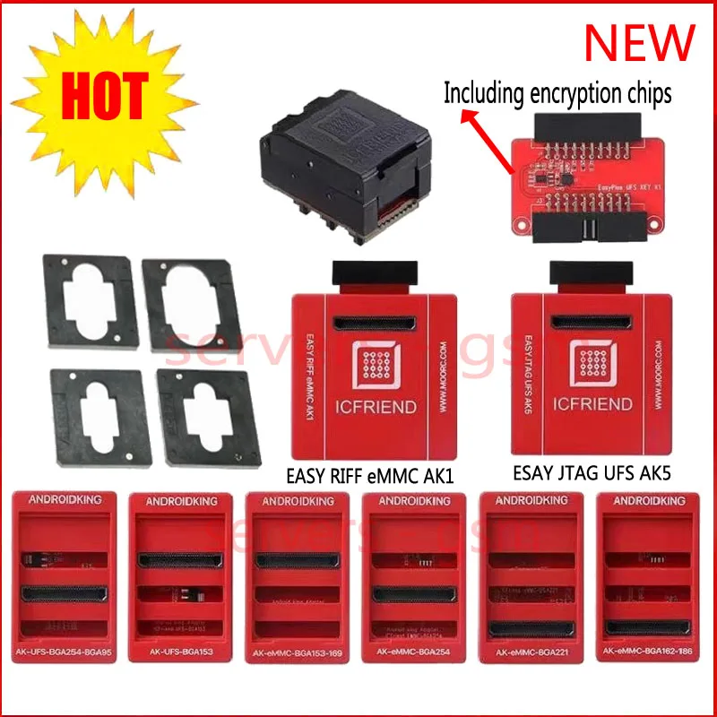 MOORC ICFRIEND AK BGA памяти на носителе eMMC 11in1 адаптер с Z3X легкий Jtag плюс UFI коробка Медуза