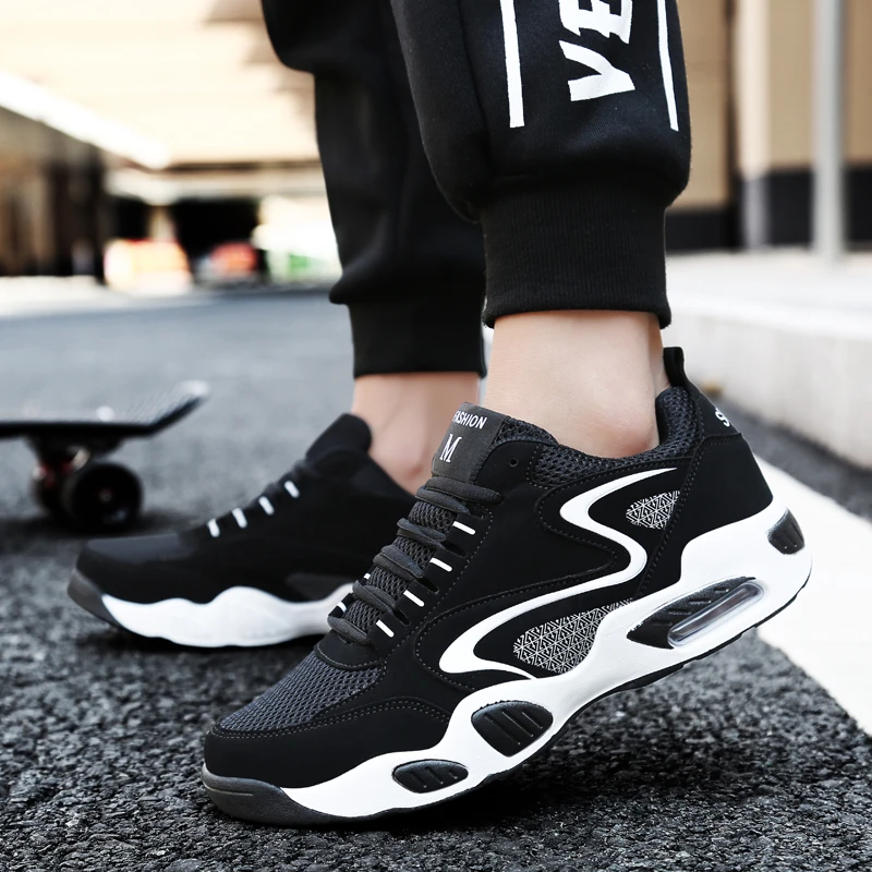 Кроссовки мужские сетчатые низкая обувь для баскетбола на шнуровке дышащие