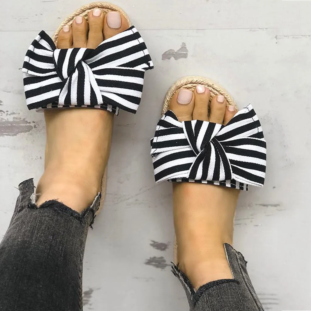 Женские тапочки со шнурками Повседневная обувь Домашние шлепанцы с ремешками и