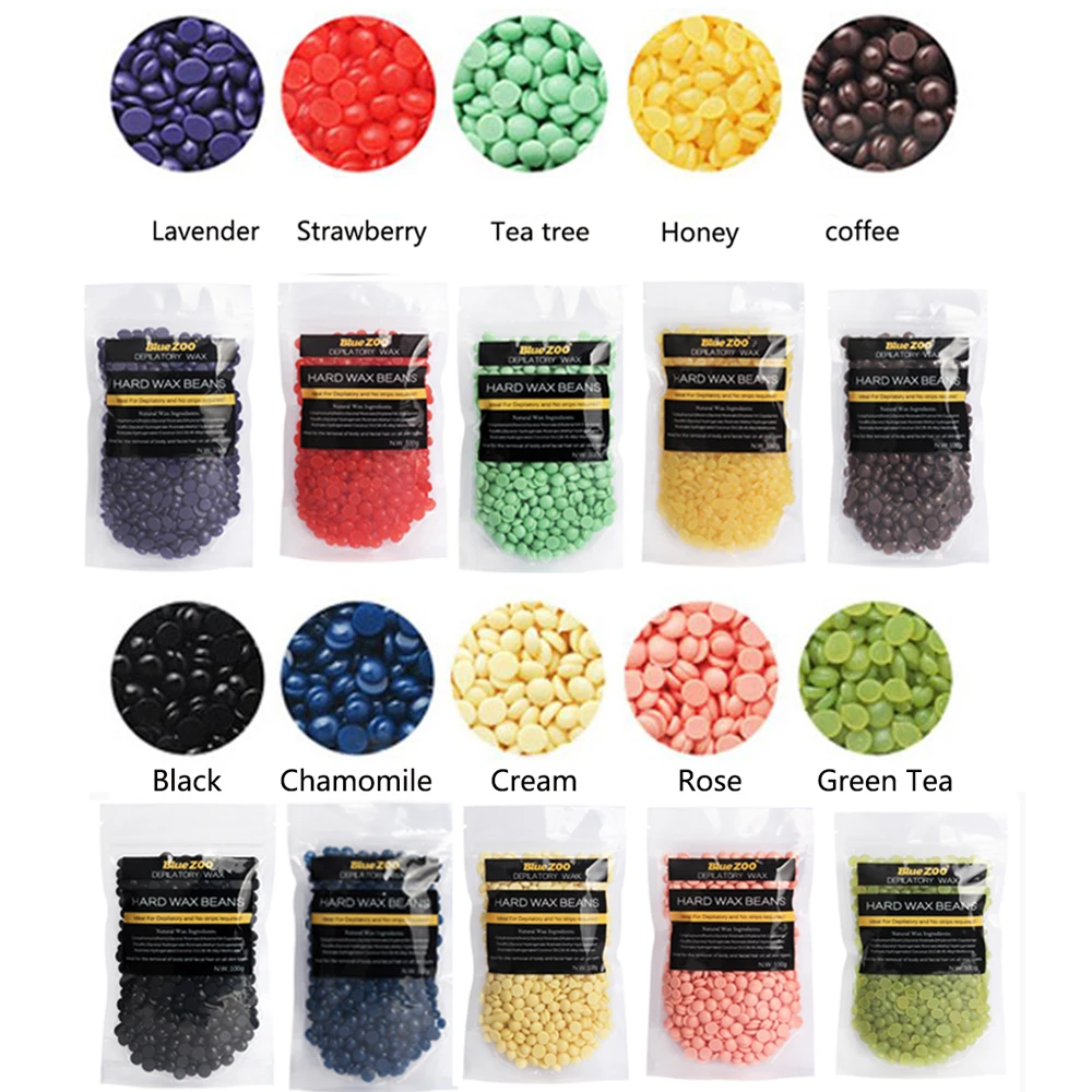 Красный воск машина твердый бобы тело Воск Удаление волос набор 3 сумки