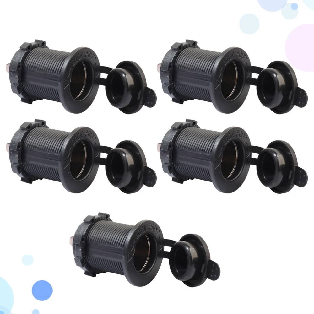 

2pcs Motorcycle Cigarette Lighter Socket USB 12V Waterproof Car Boat Power Outlet Socket Receptacle Power Plug