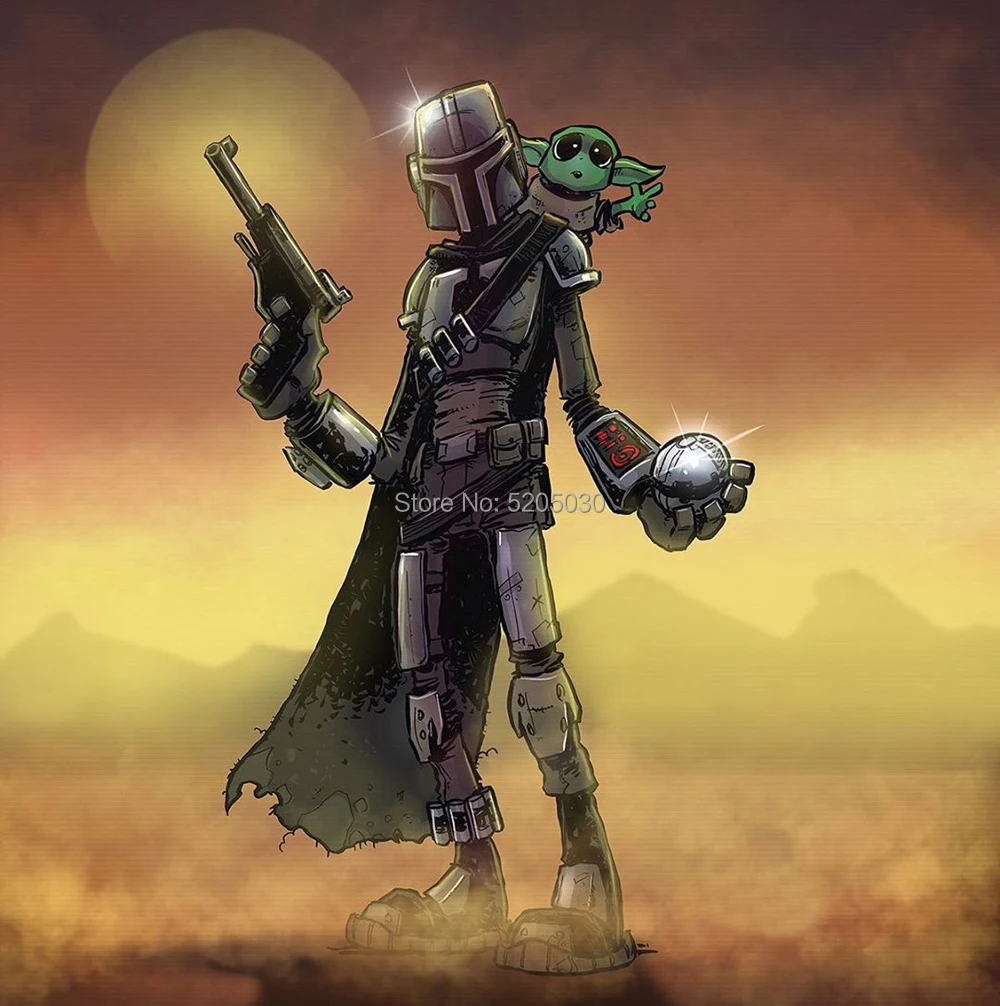 1 шт. мандалорский ребенок йода ноутбук компьютер Наклейка мотоцикл