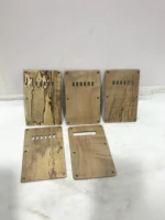 free shipping a pcs cavity cover made of high quality spalted maple wood electric guitar backplate square pickguard with 6 holes