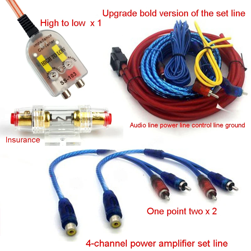 4 канальный автомобильный усилитель мощности 1000 Вт 2000 4000 Вт|Усилители мощности| |