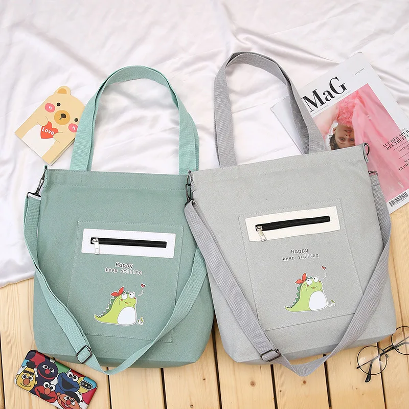 

Модная холщовая Женская Повседневная сумка-мессенджер через плечо с принтом для студентов