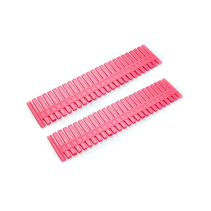 Rose red-2pcs 2 шт. пластиковая доска DIY ящик для интерьера Регулируемый для хранения мелочей перегородка нижнее белье Галстуки Носки сетка разделитель Органайзер - Цвет: Rose red-2pcs