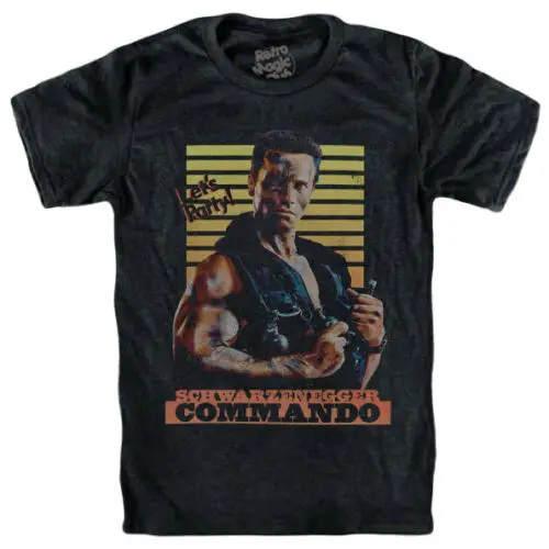 Футболка с принтом Commando Арнольд Шварценеггер salyssa Milano Terminator Predator show