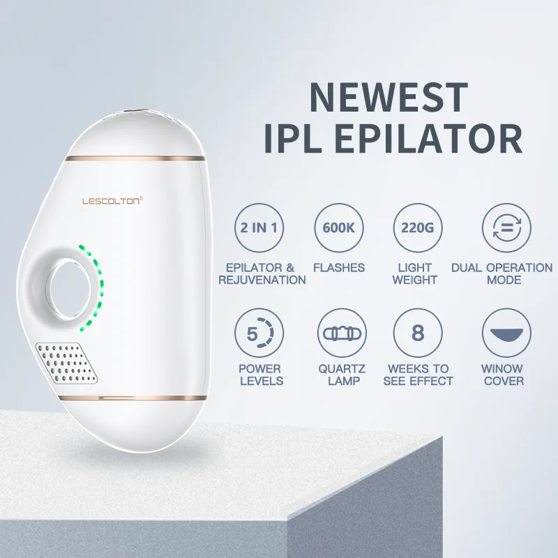 Эпилятор Lescolton IPL 2021 для мужчин и женщин депилятор с 600000 вспышками триммер зоны