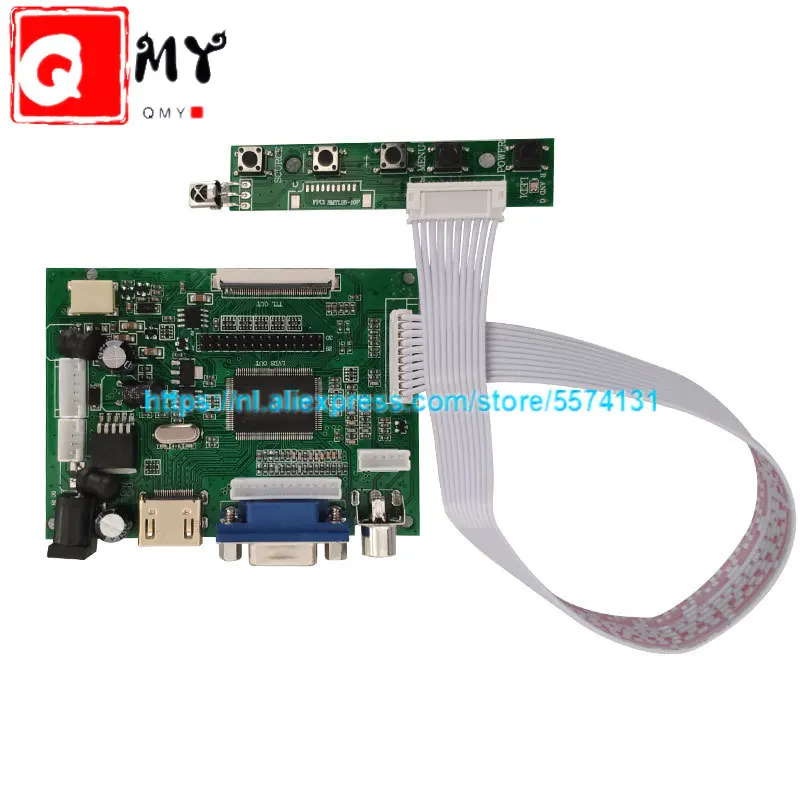 ЖК ttl LVDS плата контроллера HDMI VGA 2AV 50PIN для AT070TN90 92 94 Поддержка автоматически VS-TY2662-V1
