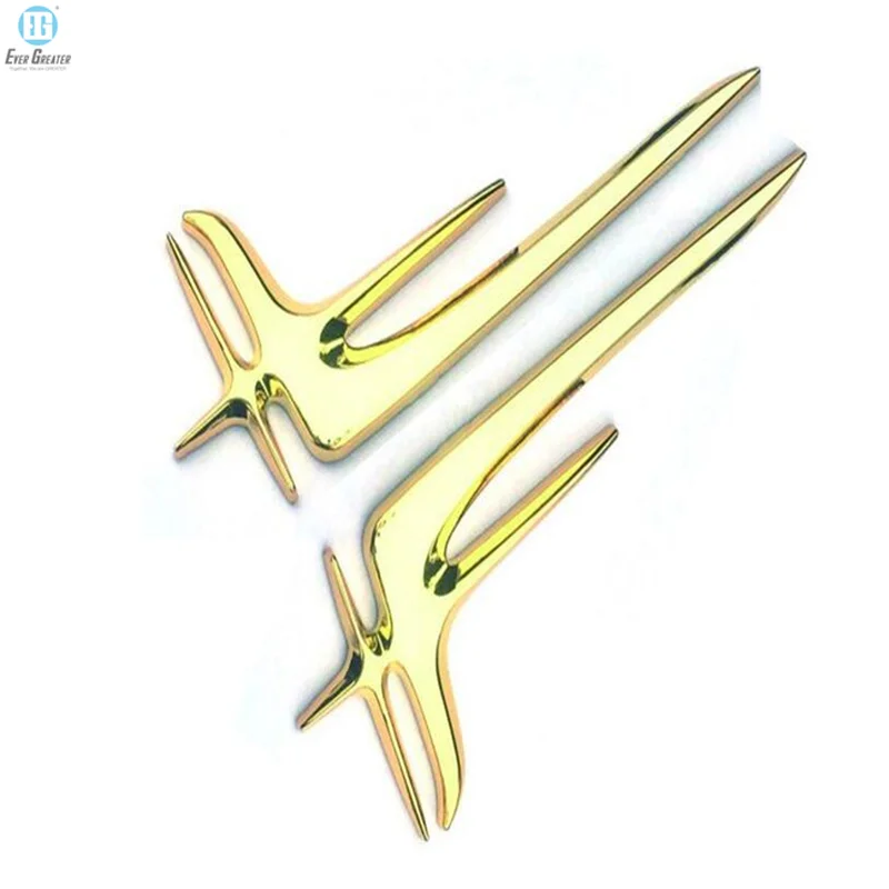 Индивидуальная хромированная Лента 3D автомобильный значок золотая эмблема