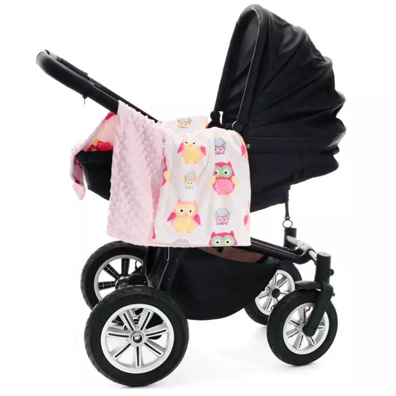 Детское одеяло в горошек с героями мультфильмов Пеленальное Одеяло для