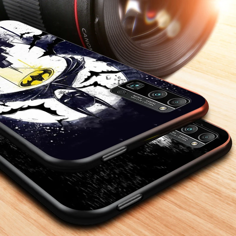 

Bat Hero on time for Honor V30 30 30S 30i View 20 20S 20i 20E V20 Lite Pro Plus Black Phone Case