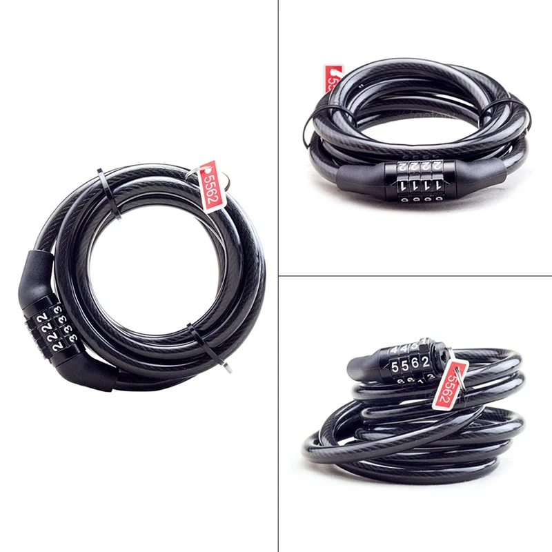 

1pc Universal Anti-theft Bicycle Lock, Chain Lock, Steel Cable Lock, Bicycle Accessories