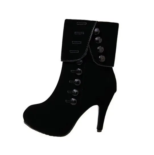 2018 Модные женские ботильоны модная красная обувь на высоком каблуке ботинки из