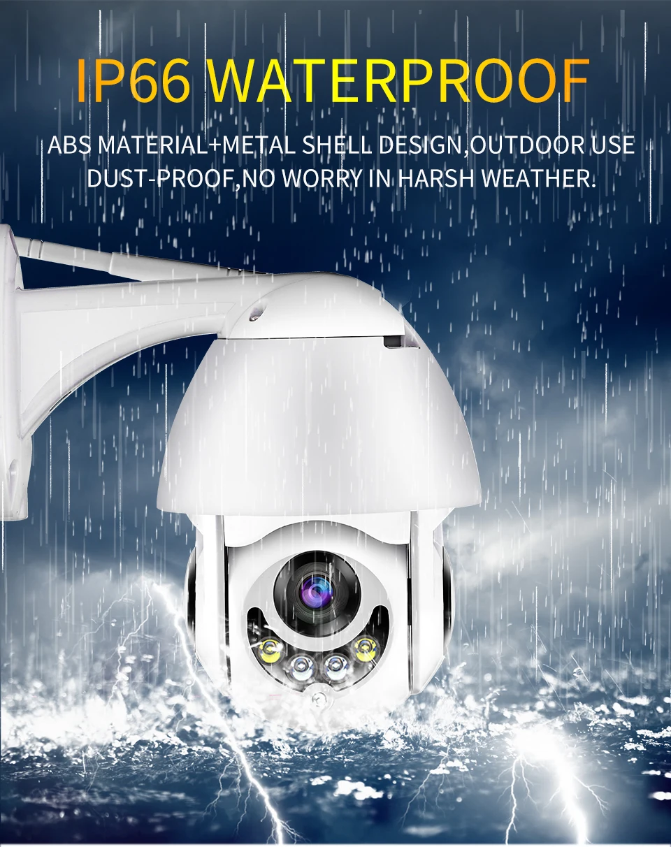 Wifi Камера уличная HD 1080P 2MP IP камера беспроводная PTZ скорость купольная CCTV Камера Безопасности s IP66 двухстороннее аудио наблюдение SD карта
