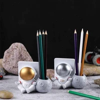 mobile phone holder spaceman night light resin astronaut model ornaments bedside desktop creative gifts for boys baby kids light