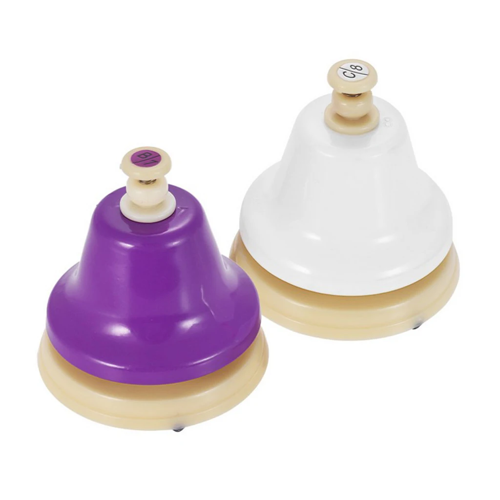 

Набор из 8 ручных колокольчиков, 8 цветных музыкальных заметок