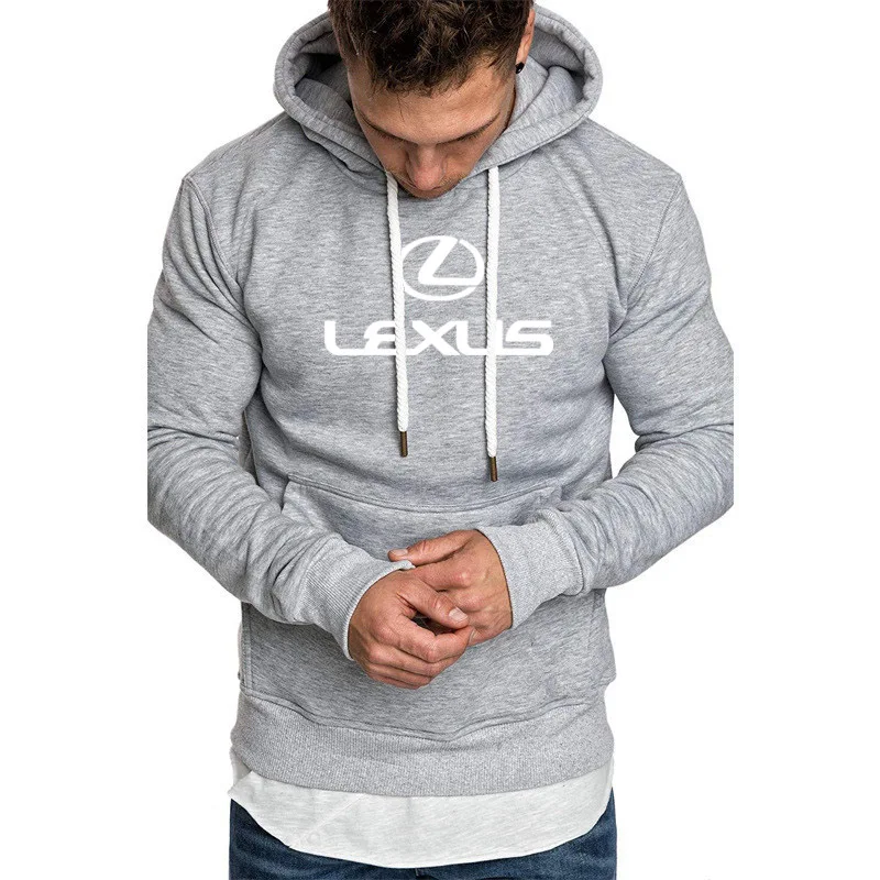 

Unisex 2020 New Spring Autumn Mens Hoodies Lexus car logo printing high quality Cotton Casual Mens Hoody Sweatshirt