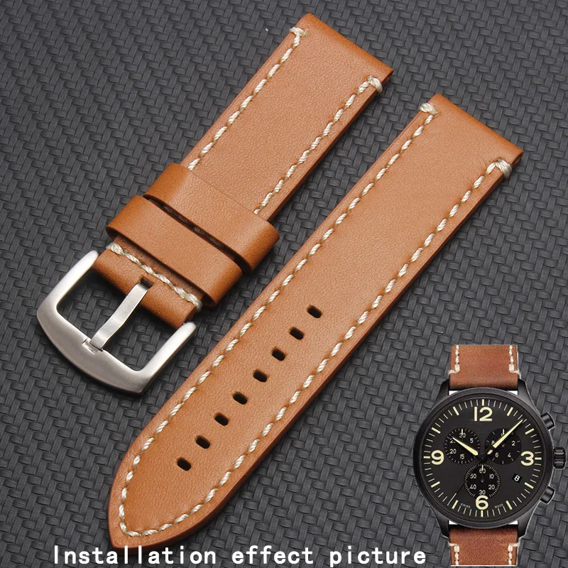 Мужской кожаный ремешок shengmeirui для часов tissote 1853 серия Tissot CHRONO XL T116 22 мм | Наручные