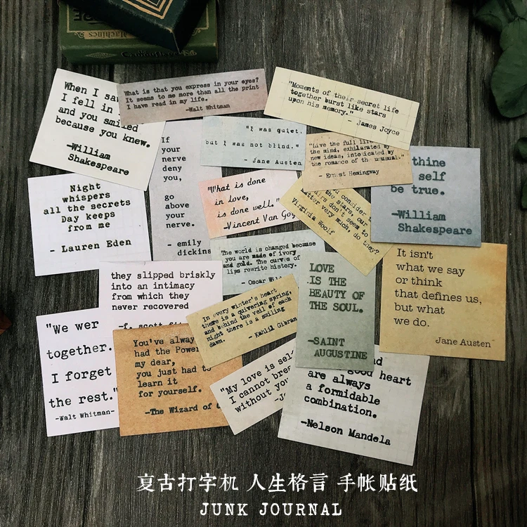 

19 шт./упак. Винтаж Английский Девиз жизни наклейка, сделай сам, Скрапбукинг альбом мусор Журнал Планировщик декоративные наклейки