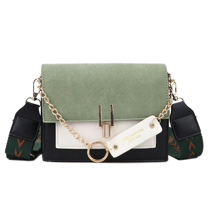 

2021 New Mini Handbags Women Fashion Ins Ultra Fire Retro Wide Shoulder Strap Messenger Bag Purse Simple Style Crossbody Bags