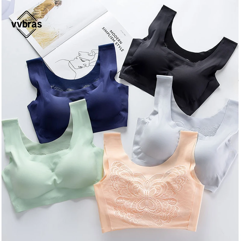 vvbras High Quality Popular Sexy Female Seamless Sports Bra Latex Bras for Women Beautiful Back Fitness Brassiere Bra Push Up