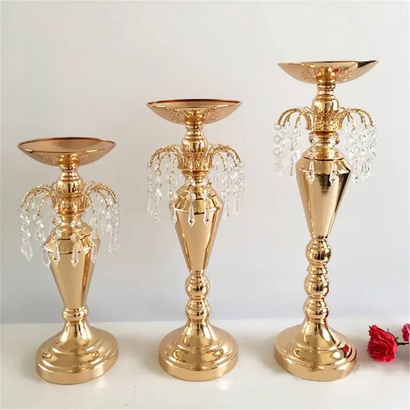 PEANDIM в форме фонтана ваза для цветов золотой свадебный стол центральные