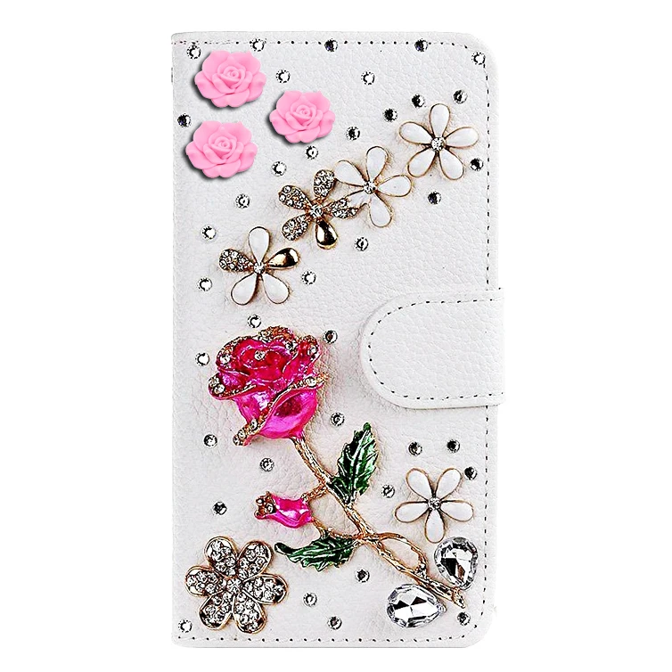 

Luxury Leather Phone Case For Redmi Note 5 6 7 8 Pro 8T Wallet Flip Cover Case etui Note 5 6 7 8 Pro Bling Glitter Diamond Capa
