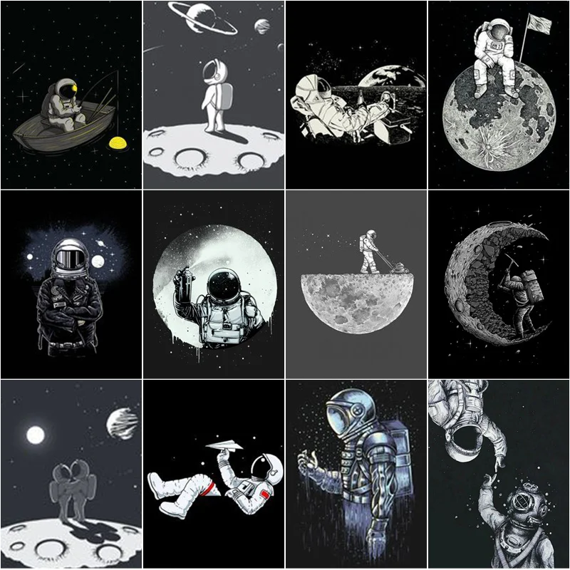 

Алмазная 5D картина «Планета Земля», луна, Космический человек, «сделай сам», полноразмерная и круглая вышивка, мозаика, вышивка крестиком, д...